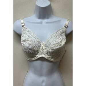 Vintage Wacoal Sheer Lace Nylon Bullet Bra Size 34DD NEW NOS